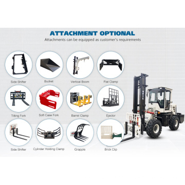 Shanding brand All Terrain Electric Forklift